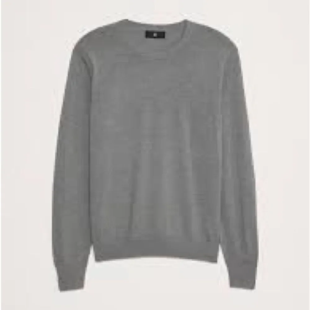 BANANA REPUBLIC ITALIAN‎ MERINO CREW-NECK SWEATER grey size Small NWT